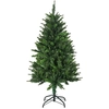 Image de HOMCOM Sapin de Noël artificiel 120 cm avec 310 branches, support en acier, arbre de Noël artificiel avec socle pliable en acier, vert