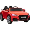 Image de HOMCOM Voiture électrique enfant véhicule électrique enfant Audi TT RS 12 V 30 W V. Max. 3 Km/h télécommande 2,4G Effets sonores + Lumineux Rouge