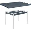 Image de Outsunny Toile de toit de rechange pour pergola toile de remplacement protection solaire Anti-UV 30+ 286 x 245 cm, pour pergola de 3 x 2 m, auvent uniquement gris foncé