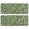 Image de Outsunny Lot de 2 haies artificielles Treillis Extensible - Brise-Vue canisse v  g  tale Feuillage r  aliste, int  rieur ext  rieur, 2 x 1 m