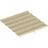 Image de Outsunny Toile de toit pour pergola tonnelle rétractable de 3 x 3 m - toile uniquement 250 x 255 cm beige