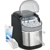 Image de HOMCOM Machine à glaçons 12kg en 24h, Machine Glacon autonettoyant, capacité réservoir 1,8 L, Affichage LED, pelle et panier inclus, en acier Inox pour Maison, Cuisine, Bar