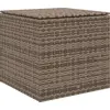 Image de Outsunny Coffre d'ext  rieur en rotin synth  tique 75x75x70 cm Coffre de rangement avec v  rin et cadre en acier Charge 50 kg