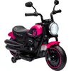Image de HOMCOM Moto électrique pour enfants, 3 km/h, 6V, avec phare LED, charge max. 25 kg, voiture électrique pour enfants, 2 roues d'entraînement, de 18 à 36 mois, avec moteur puissant, rose