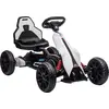 Image de HOMCOM Kart électrique pour enfant 12V - Vitesse réglable 3-5km/h pour enfants de 3 à 8 ans - siège réglable ceinture de sécurité et 5 roues - blanc