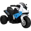 Image de HOMCOM Moto électrique enfants sous licence BMW S1000 RR, 3 roues, 6V et 2,5 Km/h, voiture électrique enfants avec effets lumineux et sonores, moto enfant, charge max. 20 kg, bleu