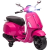 Image de AIYAPLAY Scooter électrique enfant Vespa 6 V moto électrique pour enfants 3-6 ans dim. 107L x 47l x 73H cm Musique MP3 Port USB radio FM Phare 2 roues d'entraînement - Rose