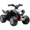 Image de AIYAPLAY Quad électrique enfant 6 V HONDA sous licence voiture électrique enfants vitesse de 2,8 km/h phares LED klaxon 4x4 électrique enfant poignée et selle ergonomique, noir