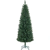 Image de HOMCOM Sapin de Noël Artificiel 180 cm Arbre de Noël Slim avec support en acier pliable, 479 branches épines, décoration de Noël effet réaliste, vert