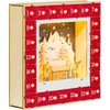 Image de HOMCOM Calendrier de l'Avent LED, décorations de Noël en bois, 24 tiroirs à remplir, décoration lumineuse, villages, montagnes, forêts, rennes et étoiles, rouge