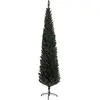 Image de HOMCOM Sapin de Noël artificiel, 195 cm, arbre de Noël, avec base en acier, 390 branches épines, décoration de Noël effet réaliste, vert