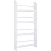 Image de Homcom - Bibliothèque Murale 4 Étagères Avec Barres Supports - 59 X 12 X 113 Cm - Mdf Bois Blanc
