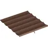 Image de Outsunny Toile de toit pour pergola tonnelle rétractable de 3 x 3 m - toile uniquement 250 x 255 cm café
