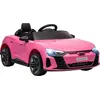 Image de HOMCOM Voiture électrique enfant 12 V - véhicule électrique avec télécommande parentale fournie - V. Max. 5 Km/h - effets sonores, lumineux - Audi RS E-tron GT rose