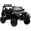 Image de Buggy Électrique Enfant - Aiyaplay - Télécommande 2.4ghz - 2 Moteurs 12 V - 3 Vitesses - Pp Et Métal - 100x63x65cm - Noir