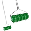 Image de Outsunny Rouleau a ©rateur de pelouse avec poign ©e amovible en 3 pi ¨ces, a ©rateur de gazon manuel, outil de carottage de pelouse pour jardin, terrasse, cour, 45 x 21 x 140 cm, vert fonc ©