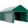 Image de Outsunny Carport tente de garage 3 x 6 m abri voiture extérieur tente de stockage avec 2 portes enroulables, toile en PE 200 g, carport résistant aux UV et étanche, pour voiture, camion, bateau, vert