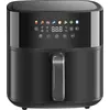 Image de HOMCOM Friteuse à air friteuse sans huile 8 L air fryer 1700 W 8 programmes, circulation d'air chaud à 360°, écran tactile LED, température réglable, minuterie et protection contre la surchauffe, noir