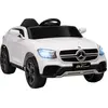Image de AIYAPLAY Voiture électrique enfants sous licence Mercedes-Benz GLC Coupe, véhicule électrique 12V, télécommande 2,4G, 3 vitesses, phares, musique, MP3, klaxon, démarrage lent, pour 3 à 6 ans, blanc