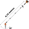 Image de Lagueuse Thermique Sur Perche Avec Tête Orientable, 52 Cm3, 3 Cv, Longueur 4.15 Mètres