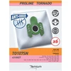Image de Temium To107sn Lot De 6 Sacs Anti-odeur En Microfibre Pour Aspirateur Tornado Proline Tornado