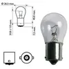Image de Ampoule 21w 24v Pour Remorque   Éclairage Puissant Et Fiable   Résistante Aux Vibrations   Pour Feux Arrière Et De Signalisation