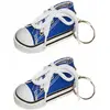 Image de Sachet de 2 porte-clés Baskets 7,5cm en tissu, Marine