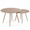 Image de Lot De 2 Tables Basses De Jardin En Acier Taupe - Palavas