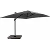 Image de Parasol déporté 4x3 m 360° inclinable + 4 dalles à lester gris - Oviala Caserta