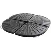 Image de Lot de 4 dalles de parasol lestées - Oviala Solys