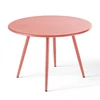 Image de Table basse ronde en métal argile 40 cm - Oviala Palavas