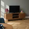 Image de Meuble TV 160 cm scandinave bois foncé - Oviala Bowy