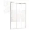 Image de Ondee - Zen - Porte De Douche Missi - Coulissante 3v - Finition Blanc - 80x185cm