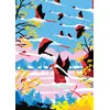 Image de Puzzle 500 pièces Hachette L'Envol des Flamingos Roses