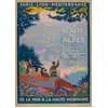 Image de Grafika Puzzle Roger Broders - La Route des Alpes 1920 - 500 pièces jeu de pose