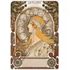 Image de Puzzle Grafika Alphonse Mucha - La Plume 1896-97 - Puzzle d'art de 1000 pièces