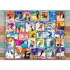 Image de Puzzle Grafika Posters de timbres de ski - 500 pièces de puzzle amusantes