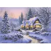 Image de Puzzle Bluebird Puzzle Winter's Blanket Wouldbie Cottage - 500 Teile