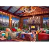 Image de Bluebird Puzzle Cabin Holiday Home - 500 pièces multicolores