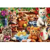 Image de Puzzle de l'oiseau bleu Puzzleteile Les chatons dans l'abri de jardin - 1000 Teile