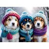 Image de Casse-tête Bluebird Casse-tête Chiens en hiver - 300 Teile Winterspaß