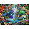 Image de Puzzle pour oiseaux bleus Legespiel Tropical Hummingbirds 500 Teile bunt