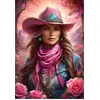 Image de Bluebird Puzzle Jeu de pose Pink Cowgirl - 1000 pièces jouet coloré