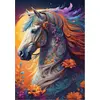 Image de Casse-tête Bluebird Casse-tête floral Cheval - 1000 Teile bunt