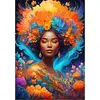 Image de Puzzle de l'oiseau bleu Puzzle Flower Power - 1000 Teile buntes Motiv