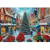 Image de Bluebird Puzzle Noël Puzzle Christmas Town Square Shopping 1000 pièces
