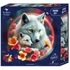 Image de Puzzle 501 pièces Bluebird Round Les Loups Blancs