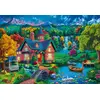 Image de Puzzle Bluebird : Maison colorée au bord du lac - 1 000 pièces
