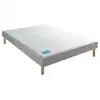 Image de Sommier Tapissier Merinos Stylo Gris Clair 80x190 Cm Confort Ferme 14 Cm