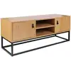 Image de Altobuy - Abril - Meuble Tv 2 Portes Aspect Bois Et Pieds Métal